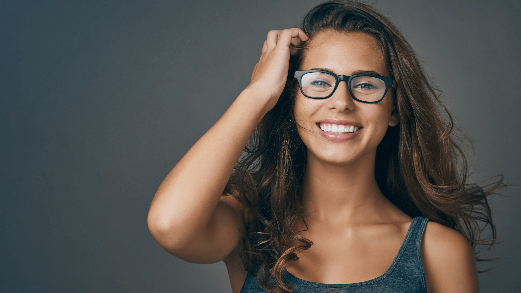 woman smiling